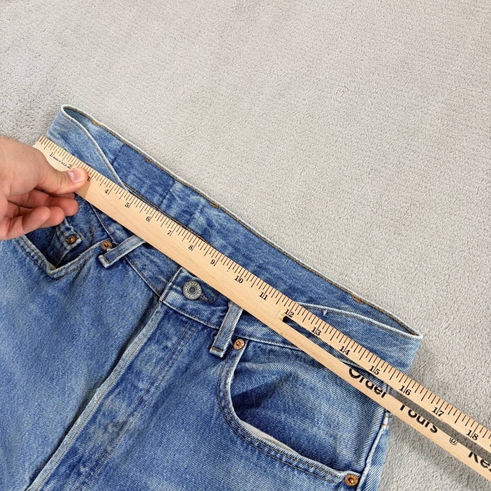 Vintage Levis 501 Jeans Men 31x33 (Tag 33x34) Blue Denim Button Fly Made in USA - Picture 8 of 13